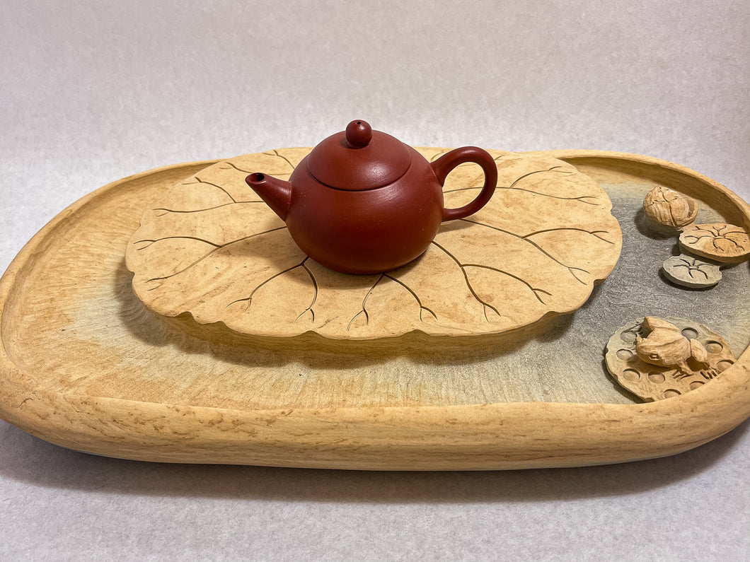 Round Lotus Duān Yán Stone Tea Tray | Tea Ware